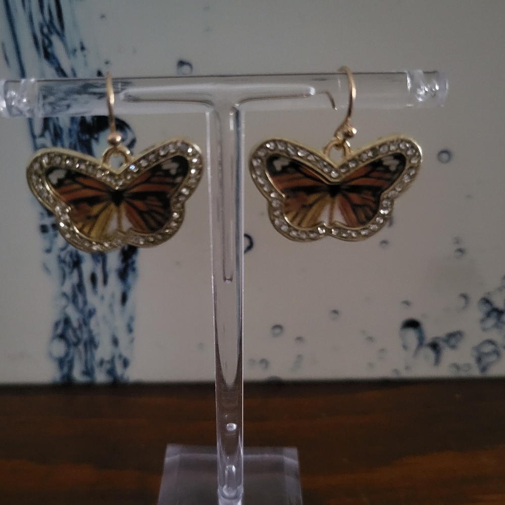 Summer cute goldtone earrings